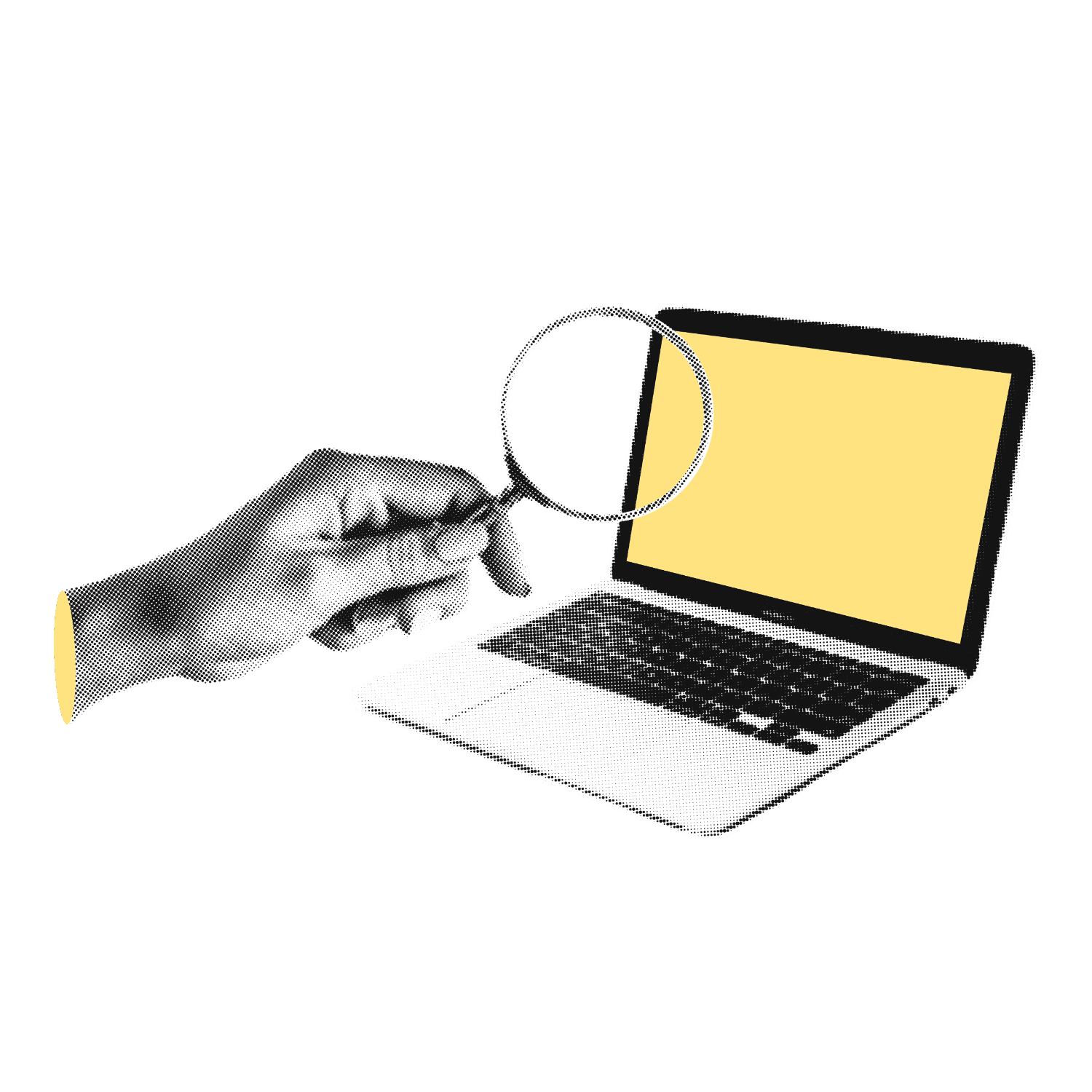 A person looking at a laptop