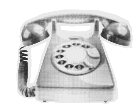 Vintage rotary telephone