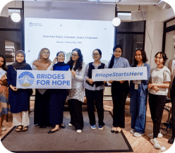 Bridges for Hope team indoors