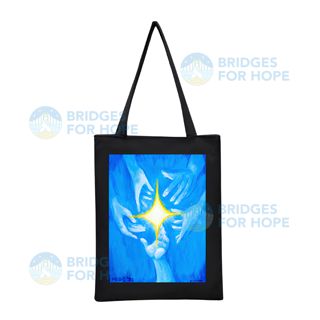 Carry Hope Tote Bag printed with Shared Lights